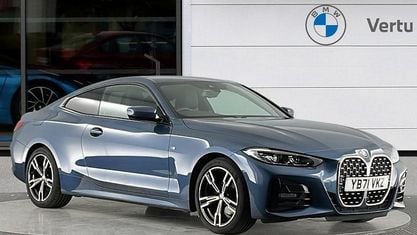 Usado BMW 420 M Sport 184 HP (135 kW) 2022 Azul Coupé