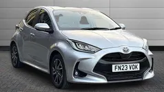 Silver Used 2023 Toyota Yaris Hybrid Design Hatchback | £17,990 (Fair price)