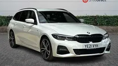 White Used 2021 BMW 330e M Sport Estate | £23,200 (Fair price)