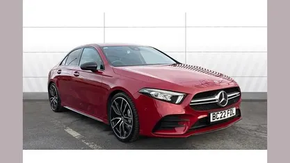 Red Used 2022 Mercedes A35 AMG Premium Sedan | £26,636 (Good price)