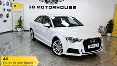 White Used 2019 Audi A3 S-Line Sedan | £15,695 (Fair price)