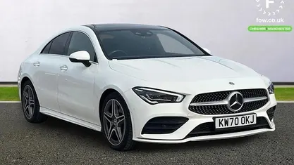 Used Mercedes CLA220 AMG Line Premium Plus 190 HP (139 kW) 2021 White Sedan