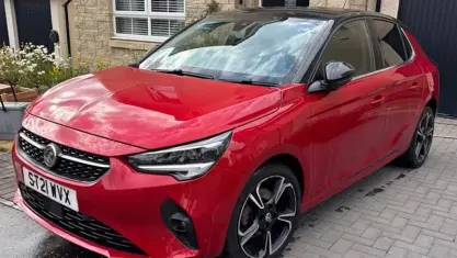 Used Vauxhall Corsa Elite 101 HP (74 kW) 2021 Red Hatchback