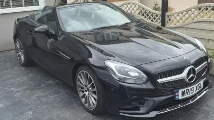 Used Mercedes SLC200 AMG line 184 HP (135 kW) 2018 Black Cabriolet