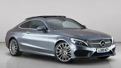 Used Mercedes C250 AMG line 204 HP (150 kW) 2018 Grey Coupe