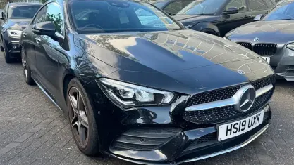 Used Mercedes CLA220 AMG Line Premium 190 HP (139 kW) 2019 Black Coupe