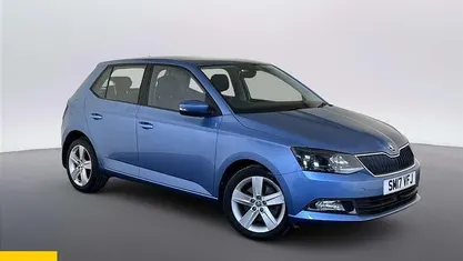 Used Skoda Fabia SE L 110 HP (80 kW) 2017 Blue Hatchback