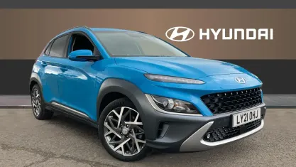 Used Hyundai Kona Premium 141 HP (103 kW) 2021 Blue SUV