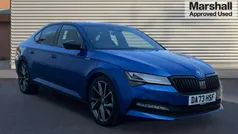 Blue Used 2023 Skoda Superb SportlinePlus Hatchback | £25,990 (Fair price)