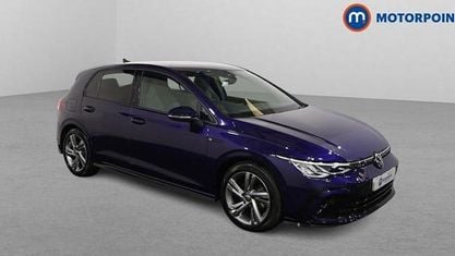 Begagnad VW Golf VIII R-line 150 HK (110 kW) 2022 Blå Halvkombi