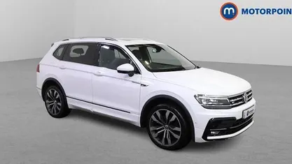 White Used 2021 VW Tiguan Allspace R-line SUV | £27,899 (Fair price)