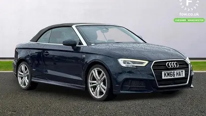 Begagnad Audi A3 Cabriolet S-Line 150 HK (110 kW) 2017 Blå Cab