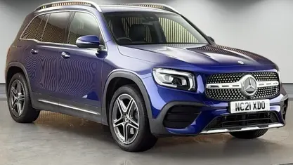 Second-hand Mercedes GLB200 AMG line 163 CP (119 kW) 2021 Albastru SUV
