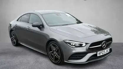 Used Mercedes CLA200 AMG line 163 HP (119 kW) 2023 Grey Coupe