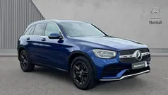 Brilliant blue metallic Used 2019 Mercedes GLC220 AMG line SUV | £21,523 (Fair price)