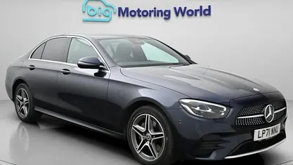 Used Mercedes E300 AMG line 320 HP (235 kW) 2022 Blue Sedan