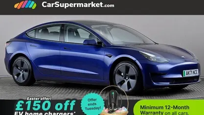 Used Tesla Model 3 Standard Range 208 kW (283 HP) 2021 Blue Sedan