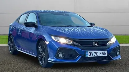 Blue Used 2019 Honda Civic Sport Hatchback | £13,995 (Fair price)