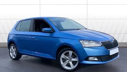 Used Skoda Fabia SE L 110 HP (80 kW) 2018 Blue Hatchback