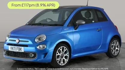 Blue Used 2021 Fiat 500 Sport Hatchback | £8,903 (Fair price)