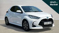 White Used 2022 Toyota Yaris Hybrid Design Hatchback | £17,027 (Fair price)