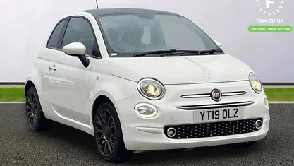 White Used 2019 Fiat 500 Anniversary Hatchback | £8,899 (Fair price)