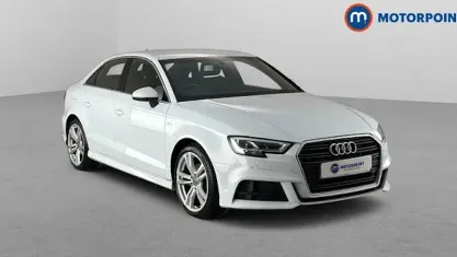 Used Audi A3 S-Line 150 HP (110 kW) 2019 White Sedan