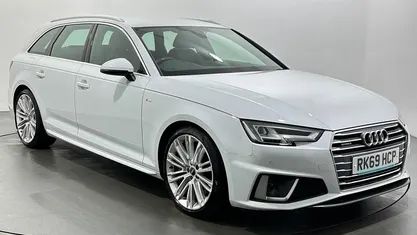Used Audi A4 S-Line 245 HP (180 kW) 2019 White Estate