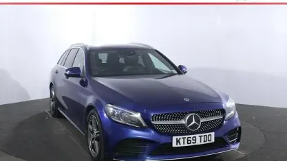 Used Mercedes C220 AMG line 194 HP (142 kW) 2020 Blue Estate