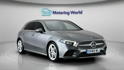 Used Mercedes A200 AMG line 163 HP (119 kW) 2019 Grey Hatchback
