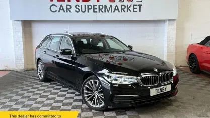 Used BMW 520 Sport Line 190 HP (139 kW) 2017 Black Estate