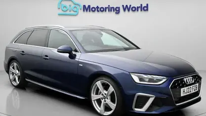Used Audi A4 S-Line 204 HP (150 kW) 2022 Blue Estate