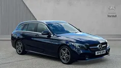 Blue Used 2019 Mercedes C200 AMG Line Premium Estate | £17,695 (Fair price)