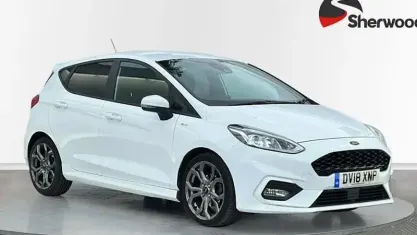 Used Ford Fiesta ST-Line X 125 HP (91 kW) 2018 White Hatchback