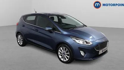 Second-hand Ford Fiesta Titanium 125 CP (91 kW) 2019 Albastru Hatchback