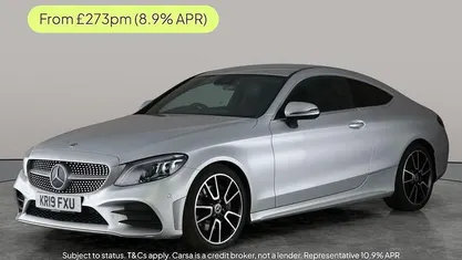 Silver Used 2019 Mercedes C300 AMG Line Premium Coupe | £17,109 (Fair price)