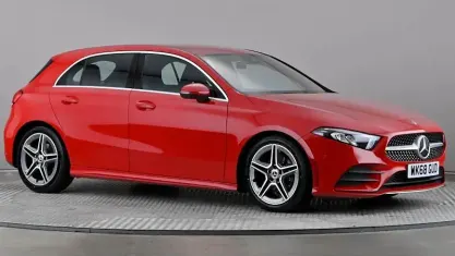 Used Mercedes A200 AMG line 163 HP (119 kW) 2018 Red Hatchback