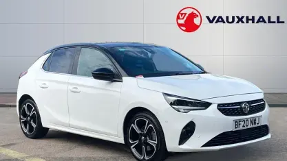 Used Vauxhall Corsa Elite 101 HP (74 kW) 2020 White Hatchback