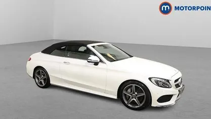 Used Mercedes C250 AMG Line Premium Plus 204 HP (150 kW) 2018 White Cabriolet