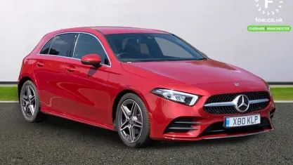 Used Mercedes A200 AMG line 150 HP (110 kW) 2020 Red Hatchback