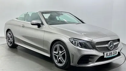 Used Mercedes C300 AMG Line Premium 245 HP (180 kW) 2019 Silver Cabriolet