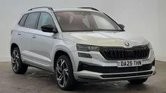 Brilliant silver metallic Used 2025 Skoda Karoq SportLine SUV | £29,695 (Fair price)