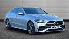 High tech silver Used 2024 Mercedes C300e AMG Line Premium Sedan | £34,950 (Super price)
