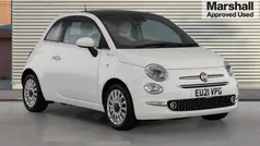 White Used 2021 Fiat 500 Dolcevita Hatchback | £9,512 (Fair price)