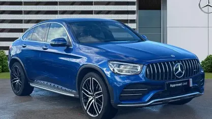 Käytetty Mercedes GLC43 AMG Premium Plus 390 HP (286 kW) 2023 Sininen Coupe - kaksiovinen