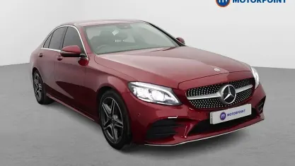 Begagnad Mercedes C300 AMG Line Premium 258 HK (189 kW) 2019 Röd Sedan