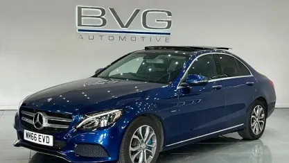 Used Mercedes C350 292 HP (214 kW) 2017 Blue Sedan