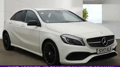 Used Mercedes A200 AMG Line Premium 136 HP (100 kW) 2017 White Hatchback