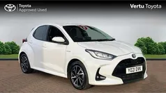 White Used 2021 Toyota Yaris Hybrid Design Hatchback | £15,821 (Fair price)