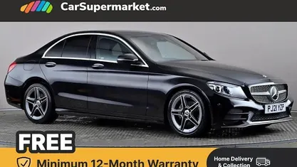 Used Mercedes C220 AMG line 194 HP (142 kW) 2020 Black Sedan